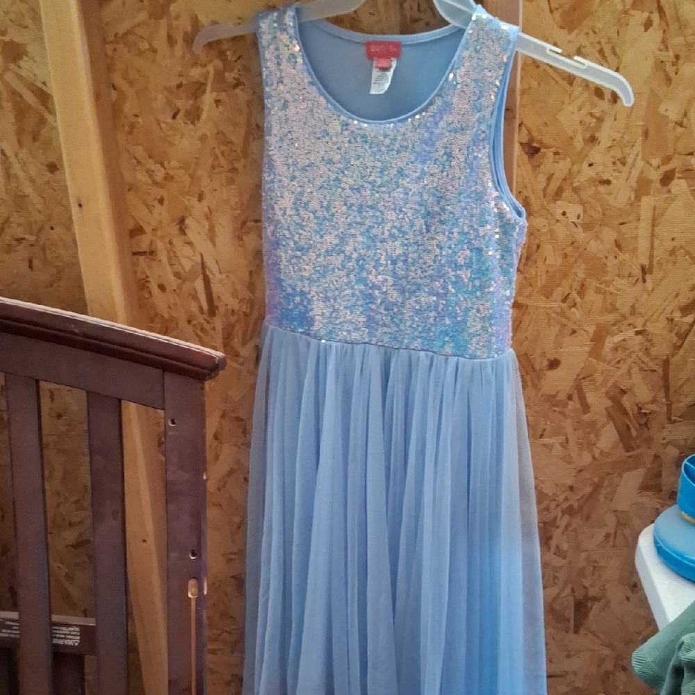 Zunie Glittering Light Blue Formal Dress